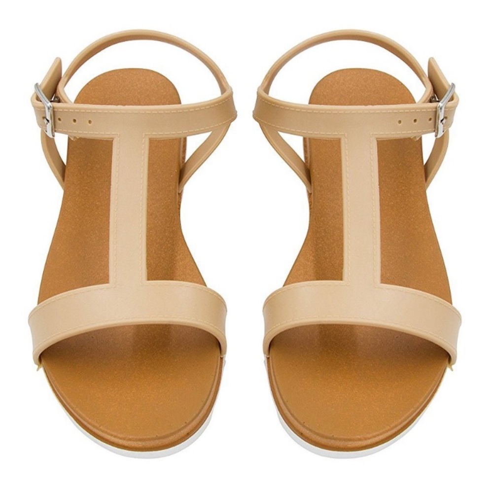 Sara V women open toe sling back flat scandal